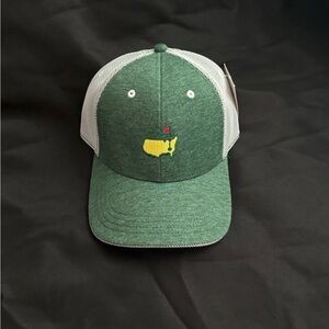 Masters Green & White Trucker Hat with Yellow Map Patch